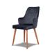 Everly Quinn Devion Velvet Solid Wood Back Side Chair in White Wood/Upholstered/Velvet in Blue | Wayfair E3CAC0ED241F4CD7BFBADA7465B96F9F