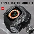 Kit de modification de luxe pour Apple Watch Ultra 2 boîtier en acier inoxydable bracelet en