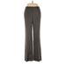 Ann Taylor Factory Dress Pants - Mid/Reg Rise Boot Cut Boot Cut: Gray Bottoms - Women's Size 6