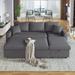 Modern Upholstery Sleeper Sectional Sofa with Storage Space