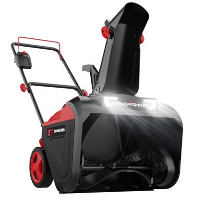Efficient 21-Inch Cordless Snow Blower - 6-Inch Clearing Depth, 30ft Snow Throwing, 40V Battery System, 180° Chute Control