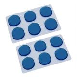 48 PCS/ Drum Kit Muffler Stickers Silica Gel Sticker Drum Dampeners Gel Pads Snare Drum Muffler Mute Blue
