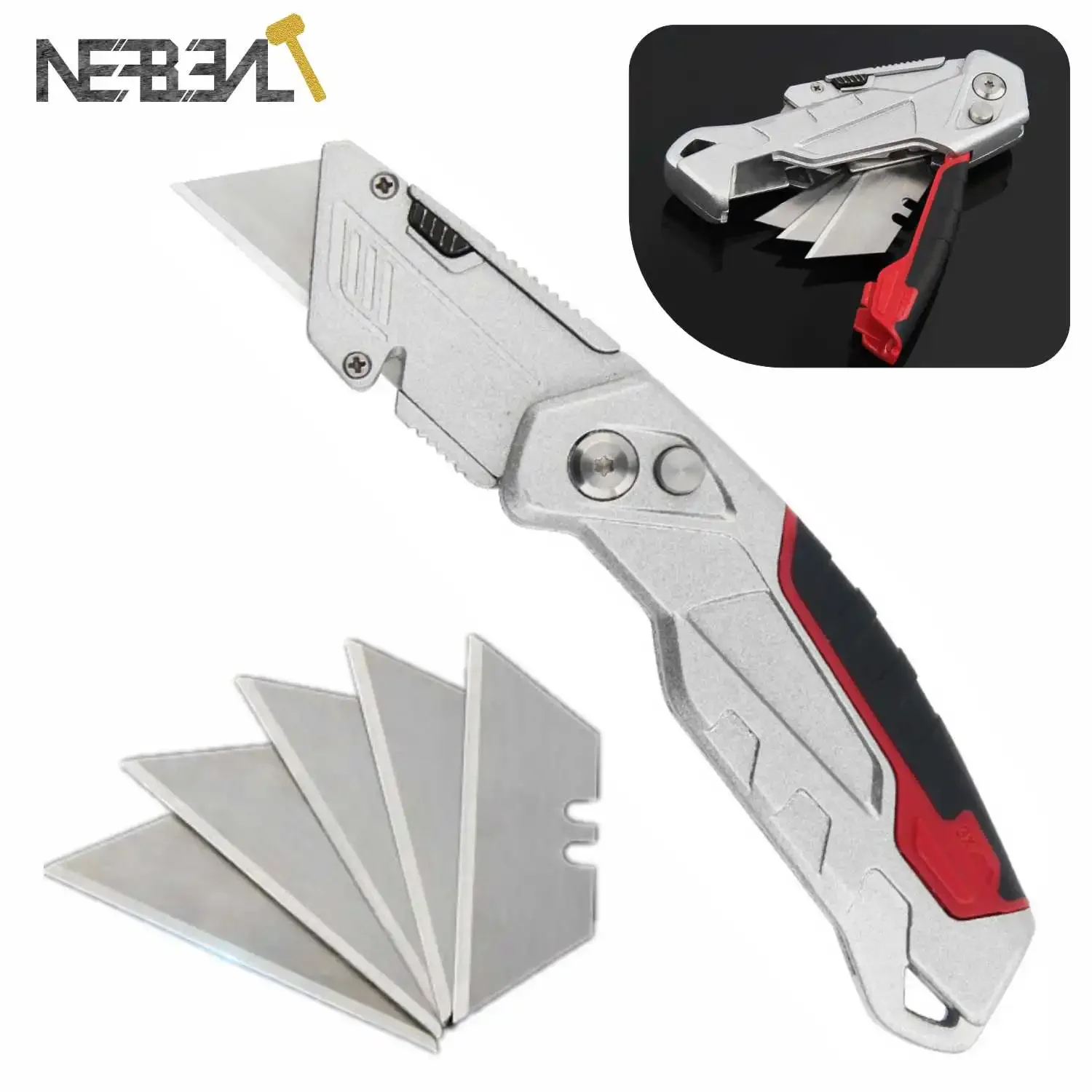 Multifunktions Elektriker Folding Messer Enthalten 4Pcs Stahl Klinge Für Outdoor Camping Schneiden Papier cut Kunststoff rohr Einfach Tragen