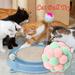 Apmemiss Clearance Christmas Cat Ball Toy Kitty Yarn Puffs Assorted Color Small Cat Toy Plush Kitty Soft Balls Cat Pom Pom Balls Fuzzy Kitty Balls for Pet Cat Kitten Kitty Christmas Gifts