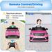 Emorefun 12V Kids Ride on Car Battery Powered Electric Vehicle Licensed Land Rover With Remote Control MP3 Player Rocking Pull Rod For Boys Girls Toy Gift Pink