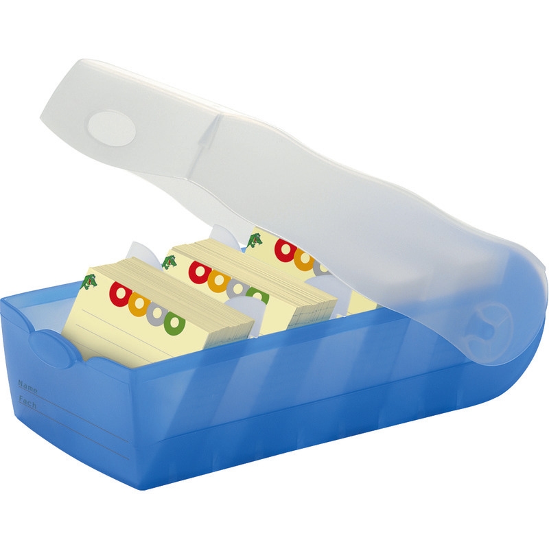 HAN Karteibox CROCO für DIN A7, blau Image