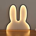 WSBDENLK Room Decorative Lights for Teenagers Easter Gifts Warm Easter Ambiance Neon Lights Led Bunny Lights Usb Plug-In Wall Bedside Lamps Nightlights - Plug In Led Table Lamps for Bedroom