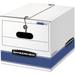ZQRPCA 0002501 Stor/File Storage Box Legal/Letter Tie Closure White/Blue 4/Carton