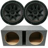 Kicker 43CVR104 10 CompVR 350W Car Audio Subwoofers & Vented Sub Box Enclosure