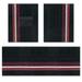Universal Automotive Car Floor Mats Trim to Fit Heavy Duty Do It Yourself Full Set Black Striped Car Floor Mats All Weather Protection Car Floor Mats Interior Accessories for Cars SUVs and Trucks