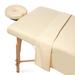 3pc Microfiber Massage Table Sheet Set - Salon Spa Facial Bed Covers Natural