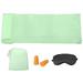 Uxcell 82.6x47 inch Sleeping Bag Liner Travel Hotel Camping Sleep Sheet Sack Set for Backpacking Light Green