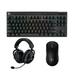 Logitech G PRO X TKL LIGHTSPEED Wireless Gaming Keyboard with Pro X 2 Gaming Headset and Mouse