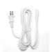 [UL Listed] OMNIHIL White 8 Foot Long AC Power Cord Compatible with EBL 8 Bay AA AAA Ni-MH Ni-Cd Rechargeable Battery Charger