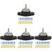 4 Sets 8 Way Power Distribution Stud Terminal Block for Marine Copper Battery Bus Bar