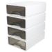 4 Pcs Stationery Organiser Drawer Storage Box Desktop Organizer Plastic Drawers Stackable Office