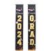 2 Pairs Graduation Season Couplet Decor Party Banners Garlands Porch Sign 2024 Front Door Decoration Ornaments