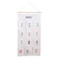 Tongina Hanging Organizing Pockets Magazine Storage Pockets Wall Hanging 12 Pocket Hanging File Organizer for Closet Cabinet Office White