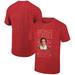 Men's Ripple Junction Heather Red Elf I'm Actually Human Holiday Graphic T-Shirt