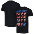 Unisex Black Rolling Stones Evolution and Lonesome Blue T-Shirt
