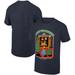Men's Ripple Junction Steven Rhodes Heather Navy Smells Like Christmas Holiday Graphic T-Shirt