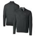 Men's Cutter & Buck Heather Charcoal Arizona Diamondbacks Lakemont Tri-Blend Big Tall Quarter-Zip Pullover Sweater