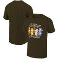 Men's Ripple Junction Olive Brown Care Bears Give the Gift of Friendship Holiday Graphic T-Shirt