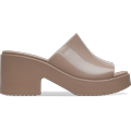 Crocs Latte Brooklyn Slide High Shine Heel Shoes