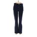 J.Crew Velour Pants - Low Rise: Blue Activewear - Women's Size 27