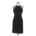 Morgan & Co. Cocktail Dress - Sheath Crew Neck Sleeveless: Black Print Dresses - Women's Size 5