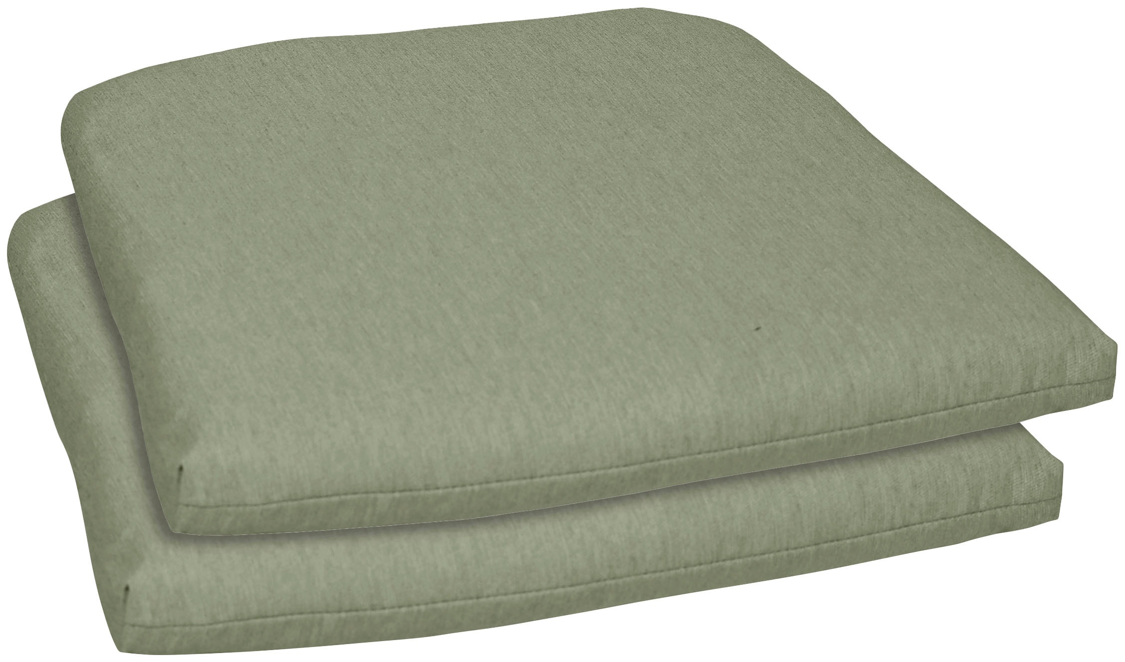 Sitzkissen GO-DE "Selina", grün, B:40 H:5 L:45, Polyester, Dekokissen_Sitzkissen_Kissenhüllen, 2er Set, 45/46x40 cm Image