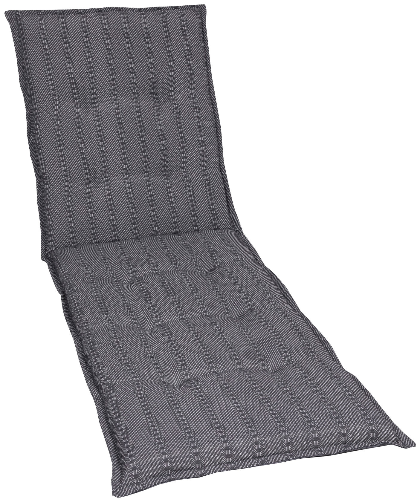 Liegenauflage GO-DE, grau (anthrazit), B:60cm H:7cm T:190cm, Baumwolle, Polyester, Polyurethan, Polsterauflagen, 190x60 cm