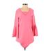 H&M Casual Dress - Mini: Pink Solid Dresses - Women's Size 2