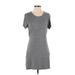 Left Coast by Dolan Casual Dress - Shift: Gray Marled Dresses - Women's Size Small