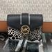 Michael Kors Bags | Michael Kors Carmen Medium Flap Bifold Faux Fur-Leather Wallet Black Nwt | Color: Black/Gold | Size: Medium