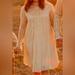 Free People Dresses | Free People Ivory Lace Long Sleeve Boho Victorian Flowy Gauze Dress M | Color: Cream | Size: M