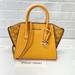 Michael Kors Bags | Michael Kors Avril Small Satchel Crossbody Bag Mk Signature Honeycomb Yellow | Color: Yellow | Size: Small