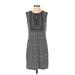 Max Studio Casual Dress - Sheath: Gray Tweed Dresses - Women's Size Small