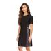 Michael Kors Dresses | Michael Michael Kors Women's Faux-Leather Mixed-Media Chain Dress Lg Petite Nwt | Color: Black/Green | Size: Lp