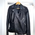 Zara Jackets & Coats | Faux Leather Biker Jacket | Color: Black | Size: S