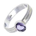 Silver N Rock Amethyst Gemstone Band Ring 925 Sterling Silver Band Ring Men & Women Band Ring All Size Handmade Jewelry ERG-126F_ (U)