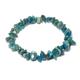 WORLD WIDE GEMS WWG Blue Apatite 3-5mm nugget smooth 7inch Natural Gemstones Beaded Bracelets for Men Women Healing Crystal Stretch Beaded Bracelet Unisex
