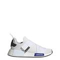 adidas Originals Mens NMD_r1 Sneaker, White/Lucid Blue/Black, 7