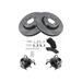 2002-2005 GMC Envoy XL Front Brake Pad and Rotor and Wheel Hub Kit - TRQ