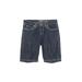 Wrangler Jeans Co Denim Shorts - Low Rise: Blue Mid-Length Bottoms - Women's Size 5 - Dark Wash