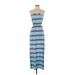 Splendid Casual Dress - Maxi: Blue Stripes Dresses - Women's Size X-Small