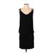 Betsy & Adam Cocktail Dress - Party Scoop Neck Sleeveless: Black Solid Dresses - Women's Size 4