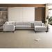 White Sectional - Ivy Bronx Keunna 3 - Piece Upholstered Sectional Polyester/Upholstery | 34.65 H x 117.3 W x 59 D in | Wayfair