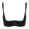 Soutien-gorge sexy en dentelle pour femmes lingerie à armatures demi-tasse soutien-gorge push-up