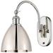 Ballston Metal Bristol 13.25"H Polished Nickel Horizontal Swivel LED S